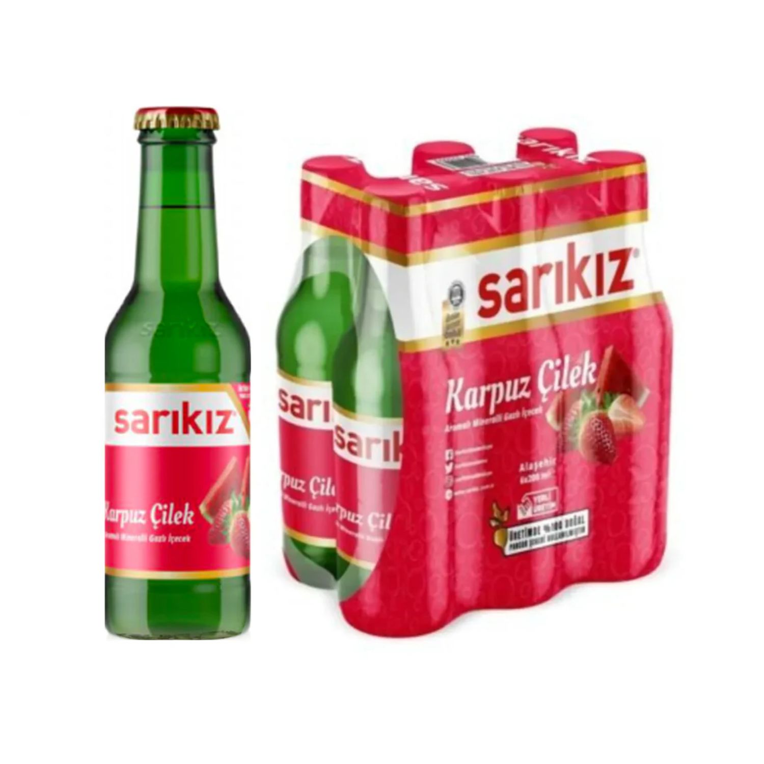 Sarikiz Watermelon Strawberry 250ml x 6